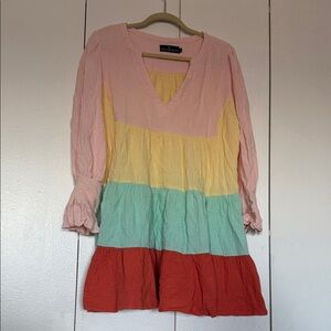 Pomander Place Multicolor Long Sleeve Dress